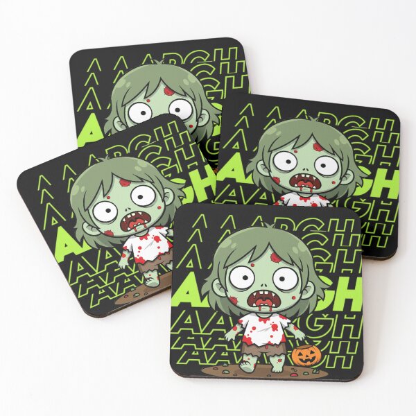 Item preview, Cute Chibi Zombie Halloween Trick or Treat T-Shirt designed and sold by WHITE FLAME PRINTS.