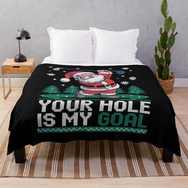 Item preview, Your Hole Is My Goal Santa Claus Golf Ugly Christmas designed and sold by FranzFriesen.