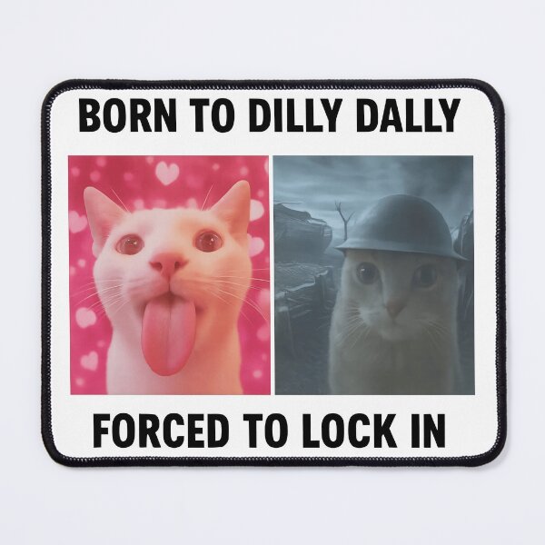 Item preview, Born To Dilly Dally Forced To Lock In T-Shirt, Popular Meme Shirt, Viral Meme Shirt, Offensive Shir designed and sold by DunciOcukino.