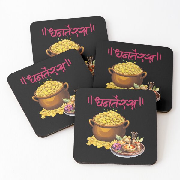 Item preview,  Dhanteras|Shub Dipaavali , Happy Diwali ver 3c| Festival of Lights | Indian Deepavali Celebration with Diyas, Rangoli & Lord Ganesha | Hindu Festival Art & Gifts|yoga designed and sold by CosmicNook1.