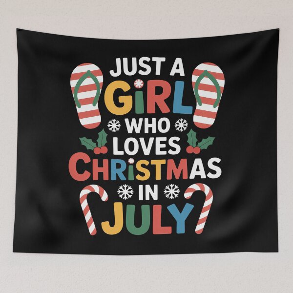 Item preview, Just A Girl Who Loves Christmas In July Women Girls Summer designed and sold by BiellaSar.