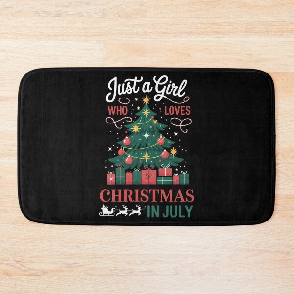 Item preview, Just A Girl Who Loves Christmas In July Xmas Summer Kids designed and sold by BiellaSar.