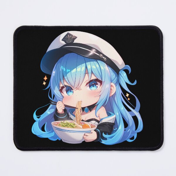 Item preview, Akame Ga Kill Esdeath Eating Ramen Ice Queen Kawaii Anime designed and sold by Raslbazola.