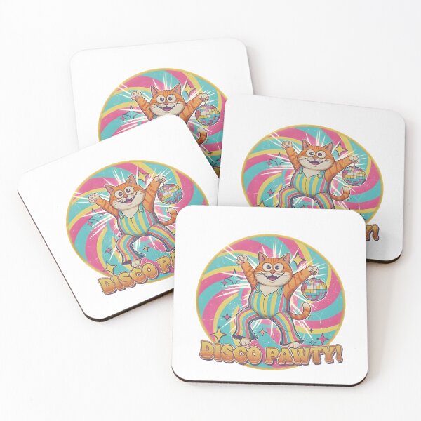 Item preview, Funny disco cat stickers designed and sold by bemolos101.