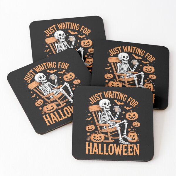 Item preview, Just Waiting For Halloween Skeleton Spooky Vibe Summer designed and sold by BiellaSar.