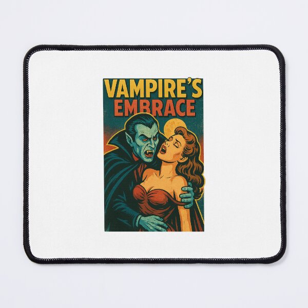 Item preview, Vampire’s Embrace – Retro B-Movie Horror Poster designed and sold by BoldApparel.