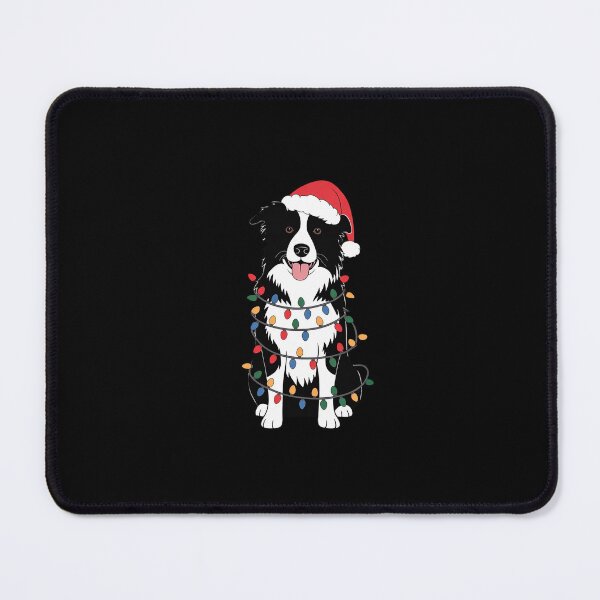 Item preview, Xmas Lighting Santa Hat Collie Christmas designed and sold by FranzFriesen.
