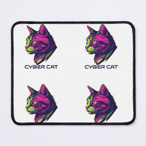 Item preview, Cyber Cat Futuristic Graphic Design designed and sold by RabeeaPrintOo.