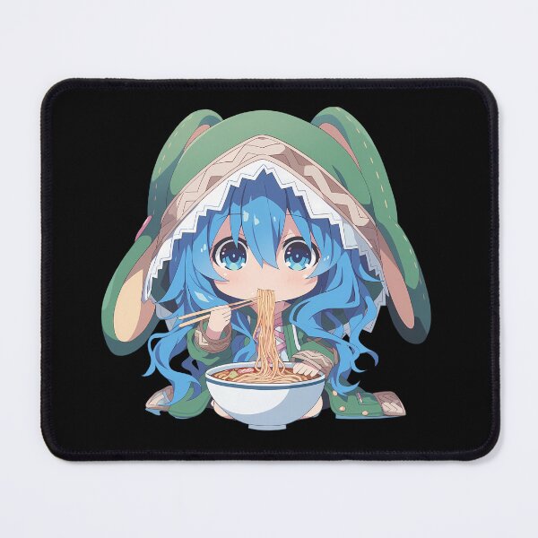 Item preview, Yoshino Himekawa Eating Ramen Date A Live Chibi Anime designed and sold by Raslbazola.