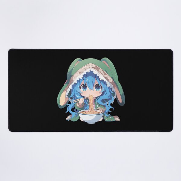 Item preview, Yoshino Himekawa Eating Ramen Date A Live Chibi Anime designed and sold by Raslbazola.