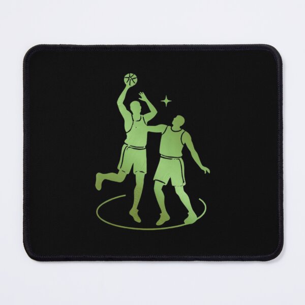 Item preview, Two animated basketball players on the court_Green paint designed and sold by Aariq.