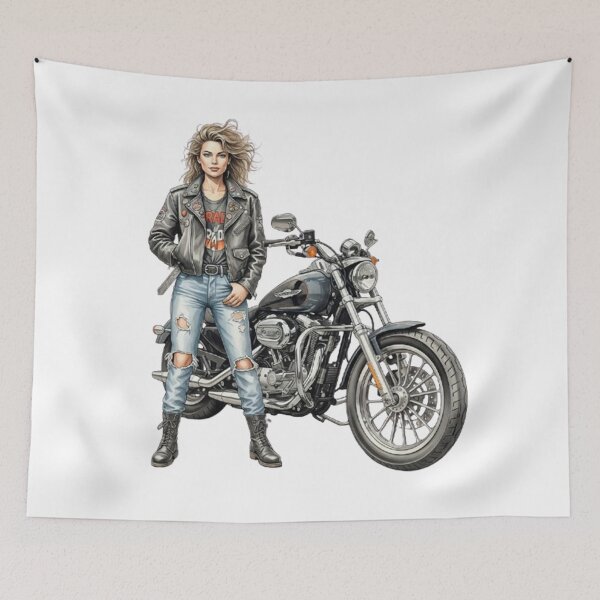 Item preview, "Biker Rebels: The Feminine Elegance" designed and sold by CHRIST5000.