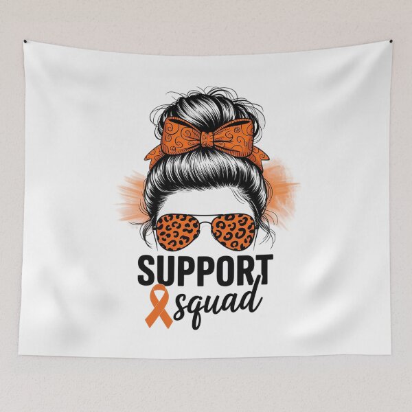 Item preview, Leukemia Awareness Cancer Leopard Messy Bun designed and sold by MinaReinger.