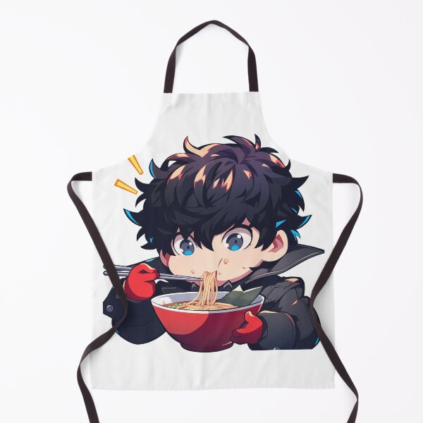 Item preview, Ren Amamiya Eating Ramen Persona 5 Chibi Game Anime designed and sold by Raslbazola.