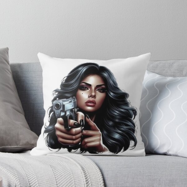Item preview, “Fatal Beauty: an armed and dangerous woman” designed and sold by CHRIST5000.
