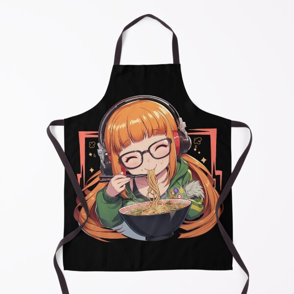 Item preview, Futaba Sakura Slurping Ramen Persona 5 Game Anime Girl Kawaii designed and sold by Raslbazola.