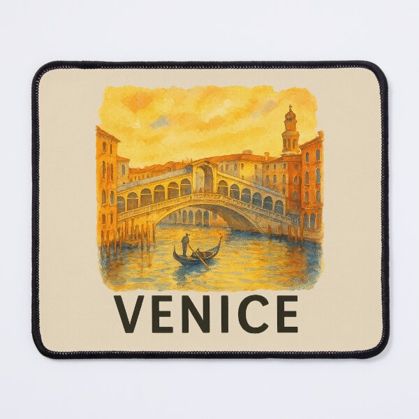 Item preview, Venice Rialto Bridge Watercolor Poster designed and sold by Bratak.