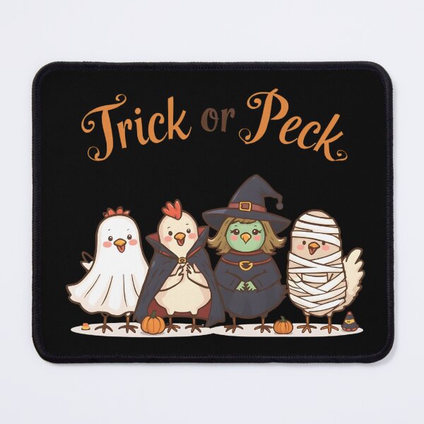 Item preview, Trick or Peck Funny Kawaii Halloween Chickens T-Shirt designed and sold by FestivityFinds.