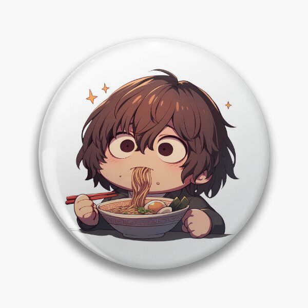 Item preview, Goro Akechi Eating Ramen Persona 5 Game Anime Kawaii designed and sold by Raslbazola.