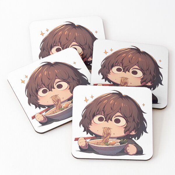 Item preview, Goro Akechi Eating Ramen Persona 5 Game Anime Kawaii designed and sold by Raslbazola.