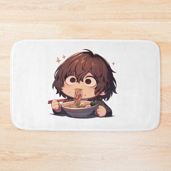 Item preview, Goro Akechi Eating Ramen Persona 5 Game Anime Kawaii designed and sold by Raslbazola.