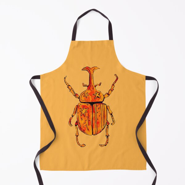 Item preview, lucky orange star stag beetle / art scribble designed and sold by Dirt-flavor.