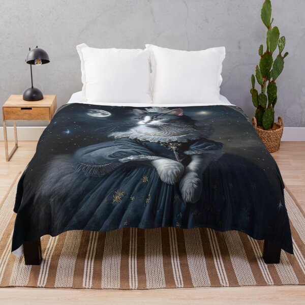 Item preview, Vintage Style Royal Cat In Crown In The Moonlight designed and sold by LanaGustavsson.