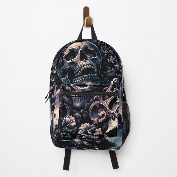 Item preview, Dark Gothic Skull Baroque Macabre Art Print designed and sold by PinUpPizzazz.