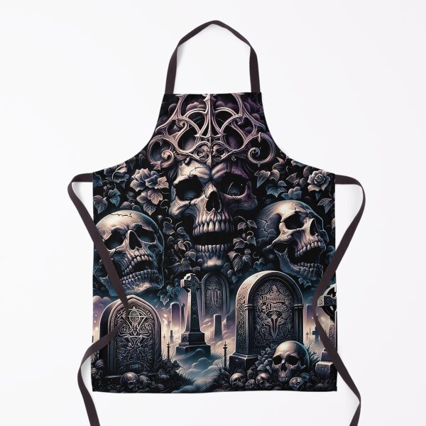 Item preview, Dark Gothic Skull Baroque Macabre Art Print designed and sold by PinUpPizzazz.