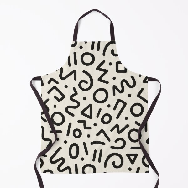 Item preview, Seamless black and white Memphis style pattern designed and sold by champkppwc.