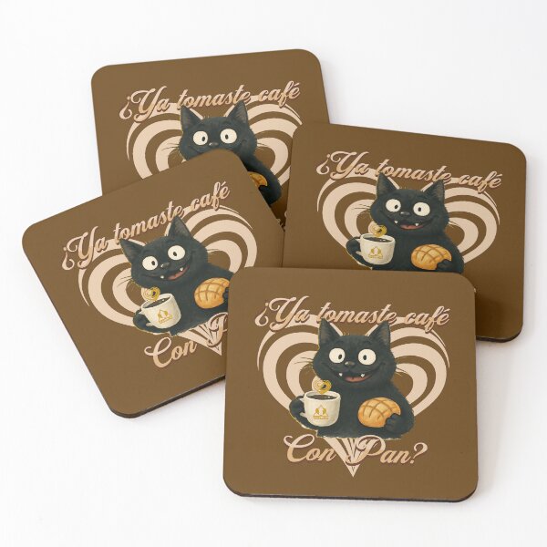 Item preview, Gato, Café y Pan Dulce. ¿Ya tomas café con pan? designed and sold by ej-sulu.