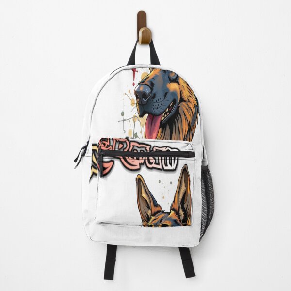 Item preview, German Shepherd dog graffiti funny dogs designed and sold by atomsama.