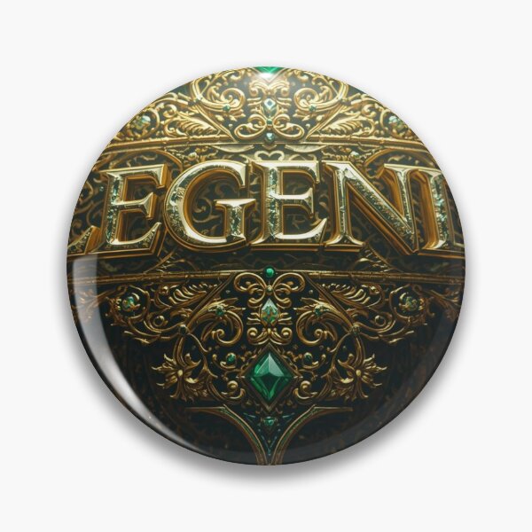 Artikelvorschau, Goldenes Legendenlogo mit grünen Details entworfen und verkauft von Hogh55.
