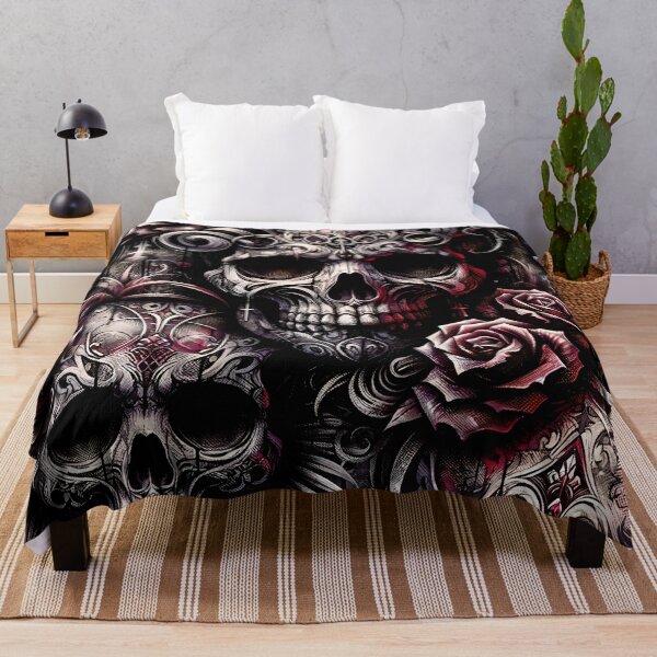 Item preview, Dark Gothic Skull Baroque Macabre Art Print designed and sold by PinUpPizzazz.