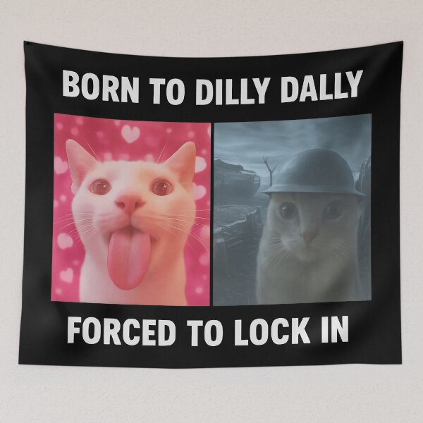 Item preview, Popular Meme Shirt, Viral Meme Shirt, Born To Dilly Dally Forced To Lock In T-Shirt, Offensive Shir designed and sold by DunciOcukino.