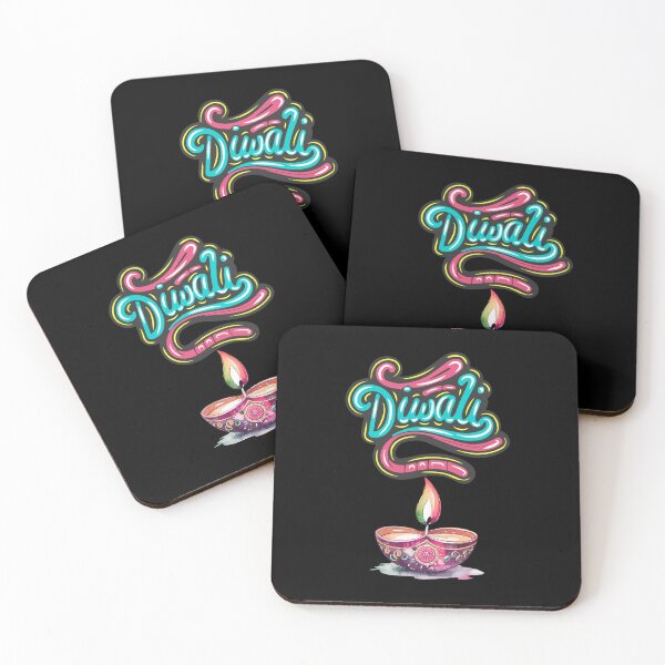 Item preview,  Festival of Lights  |  Shub Dipaavali , Happy Diwali ver 6b|Indian Deepavali Celebration with Diyas, Rangoli & Lord Ganesha | Hindu Festival Art & Gifts|yoga designed and sold by CosmicNook1.