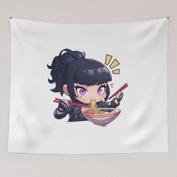 Item preview, Justine Caroline Ramen Persona 5 Game Anime Girl Kawaii designed and sold by Raslbazola.