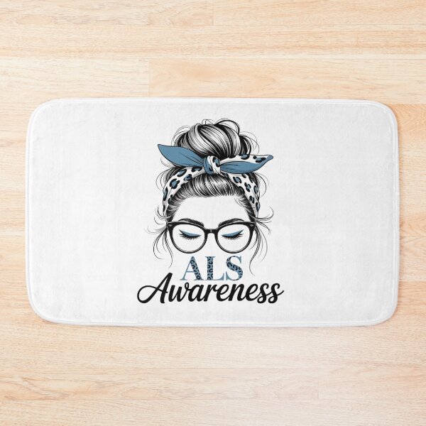 Item preview, Leopard Messy Bun ALS Awareness Support designed and sold by AmparoBoyle.