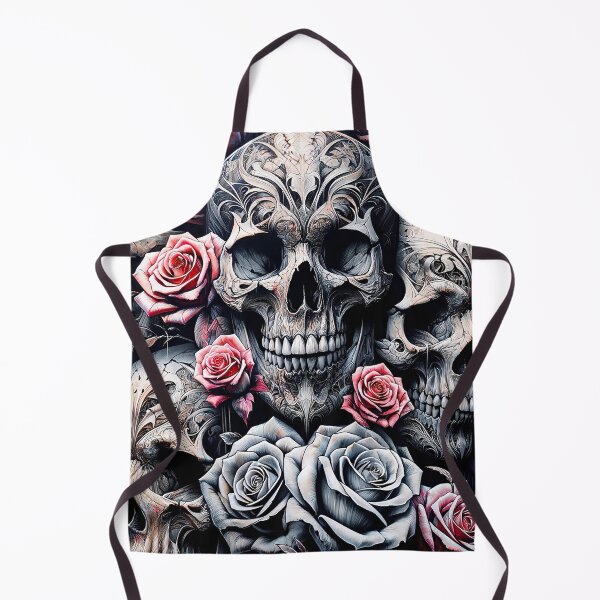 Item preview, Dark Gothic Skull Baroque Macabre Art Print designed and sold by PinUpPizzazz.