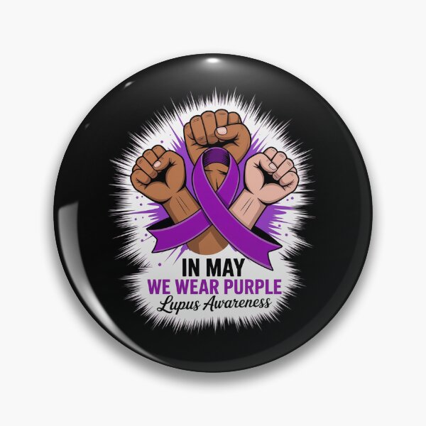 Item preview, In May We Wear Purple For Lupus Awareness Month Ribbon designed and sold by AmparoBoyle.