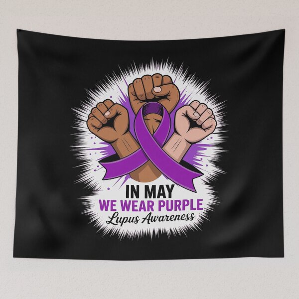 Item preview, In May We Wear Purple For Lupus Awareness Month Ribbon designed and sold by AmparoBoyle.
