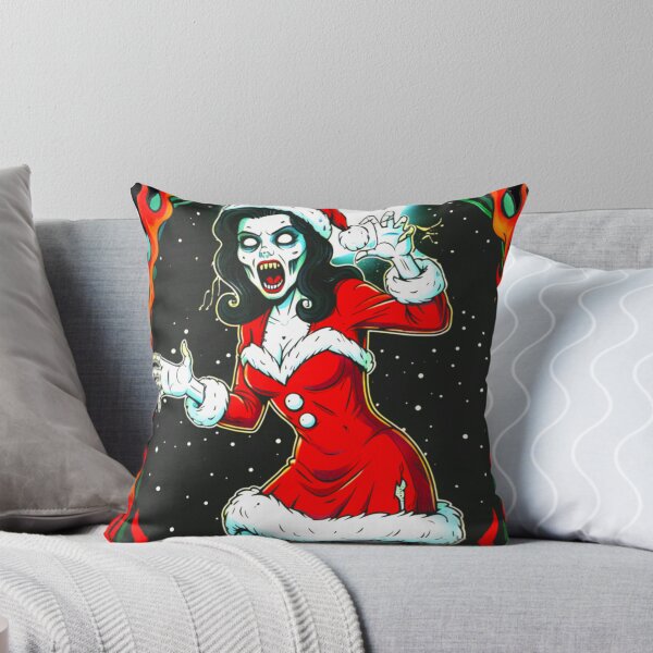 Item preview, Creepy Christmas Zombie Pin-Up designed and sold by CoffinsArt.
