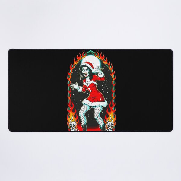 Item preview, Creepy Christmas Zombie Pin-Up designed and sold by CoffinsArt.