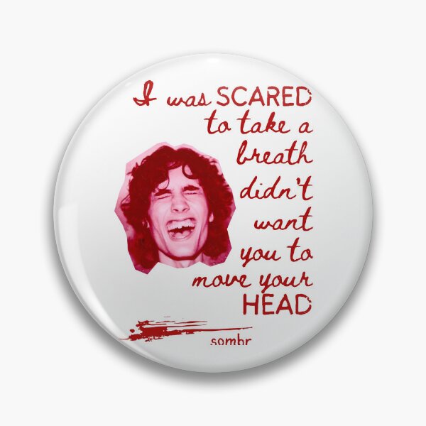 Item preview, Sombr Singer Lyric Art Poster | “I Was Scared To Take A Breath” Emotional Red Quote designed and sold by James  Bradly.