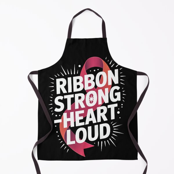 Item preview, Ribbon Strong Heart Loud – Red Ribbon AIDS Awareness Design to Support HIV Positive, Fight Stigma, and Spread Hope Through Art designed and sold by Self Love Studio.