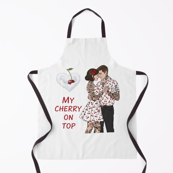 Item preview, My Cherry On Top – Romantic Tattoo Couple Art designed and sold by LoveMatchShop.