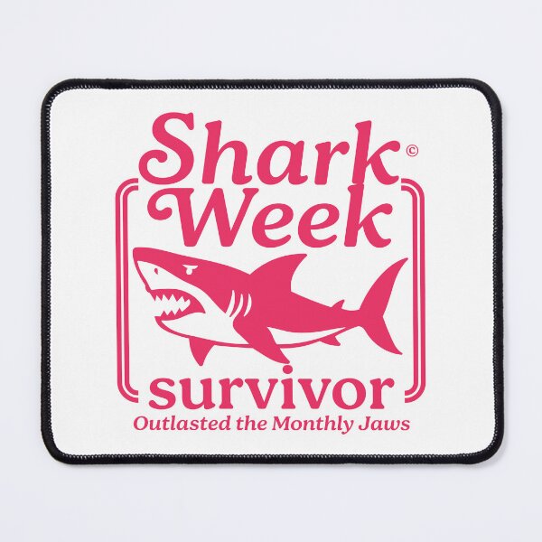 Item preview, Shark Week Survivor - Funny Period designed and sold by ArbitraryTees.