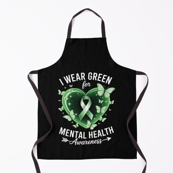 Item preview, I Wear Green For Mental Health Awareness 1 designed and sold by FranzFriesen.
