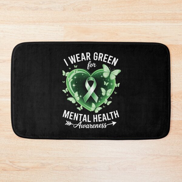 Item preview, I Wear Green For Mental Health Awareness 1 designed and sold by FranzFriesen.