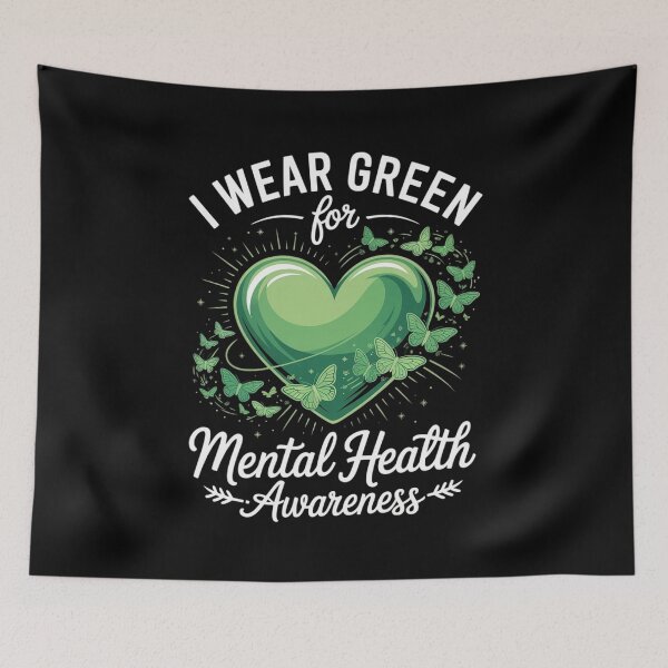 Item preview, I Wear Green For Mental Health Awareness designed and sold by HaileyRobel.